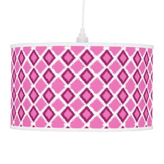 Trendy Pink Diamond Ikat Pattern