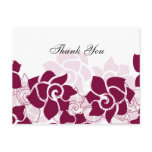 trendy pink floral ThankYou Cards Postcards
