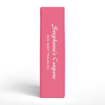 Trendy pink paisley personalized coupon binder