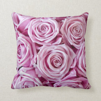 Pink Rose Pillows, Pink Rose Throw Pillows