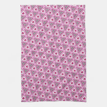 Trendy Pink Triangle Pattern kitchen Tea towel kitchen towels