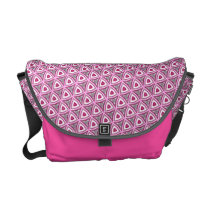 Trendy Pink Triangle Pattern messenger bag messenger bags
