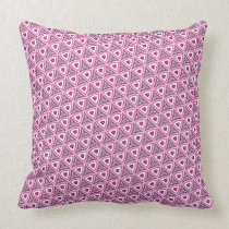 Trendy Pink Triangle Pattern pillow cushion pillows