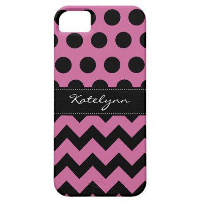 Trendy Polka Dot Chevron Zigzag iPhone 5 Case