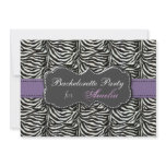 trendy Purple Bachelorette Party Invitations