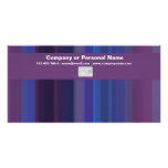 Trendy purple blue stripes - customizable photo cards