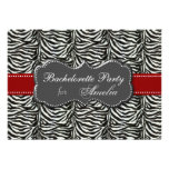 trendy red Bachelorette Party Invitations