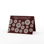 Trendy Retro Targets Sobriety Greeting Card