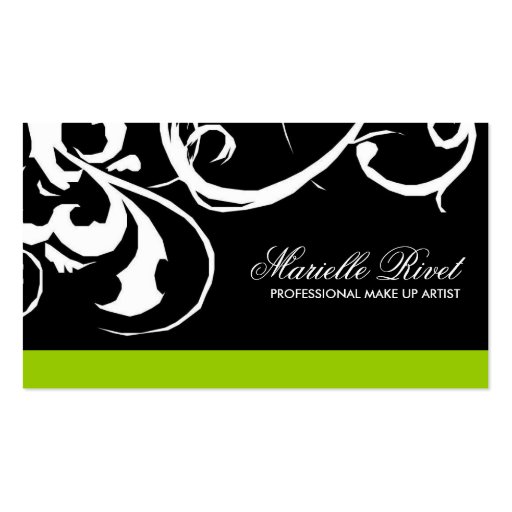Trendy Salon Business Card (front side)