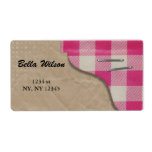 trendy shipping address label
