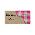 trendy shipping address label