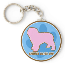Trendy Spanish Water Dog Key Chain