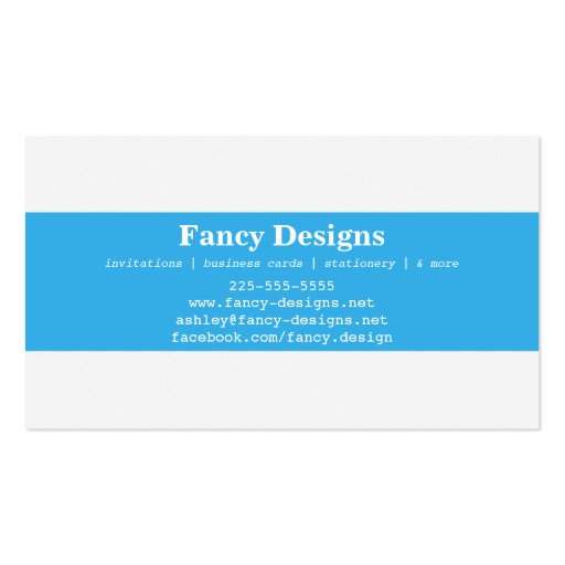 Trendy Speech Bubble Business Card Template (back side)