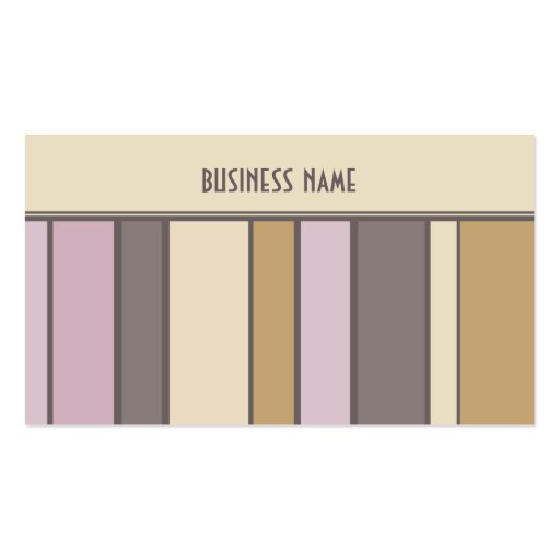 Trendy Stripes Design Business Card