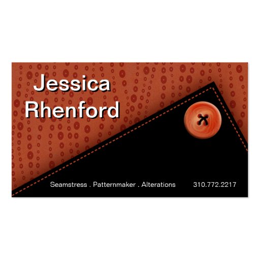 Trendy Stylish Button Up Business Card template
