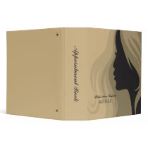 Trendy stylish salon spa appointment book binder