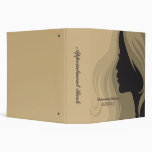 Trendy stylish salon spa appointment book binder