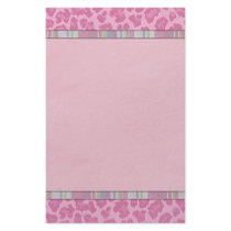 Trendy Teeny Bopper Pink Leopard Custom Stationery