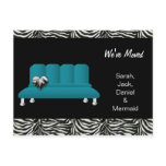 trendy we've moved postcard