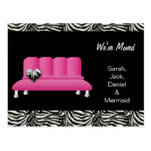 trendy we've moved postcard