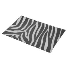 Trendy Zebra Animal Print Pattern created by Imagi Placemats