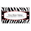 Trendy Zebra Print Business Cards business cards