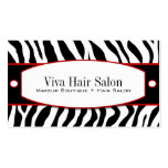 Trendy Zebra Print Business Cards