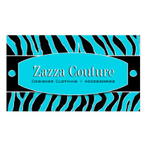 Trendy Zebra Print Business Cards business cards by colourfuldesigns Trendy Zebra Print Business Cards business cards