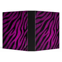 Trendy Zebra Print School Binder