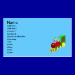 trenecito COLOURFUL CARTOON TRAIN kids graphics business cards