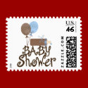 Tres Chic Bebe Bleu postage