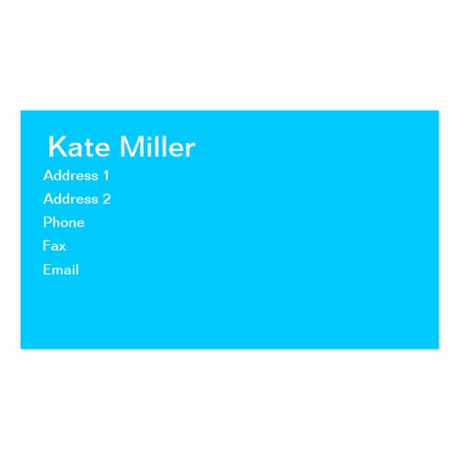 Tres Chic Calling Cards Business Card Template (front side)