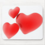 Tres de corazones tapetes de ratones