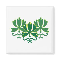 Tres Floral magnets by CollierGraphica Tres Floral magnets