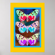 Tres mariposas posters