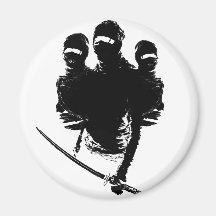 tres ninjas fridge magnet