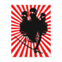 tres ninjas. postcards
