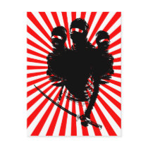 tres ninjas. postcards