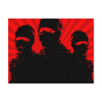 tres ninjas. postcards