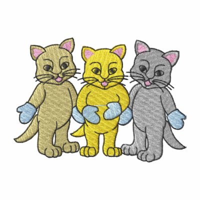 Tres pequeños gatitos sudadera bordada Tres pequeños gatitos sudadera bordada