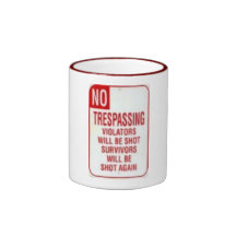 trespassing mug