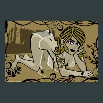 Tress Pin-Up 01 Print by Sunday_at_10