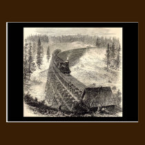 Trestle Bridge on the Pacific Railway postcards