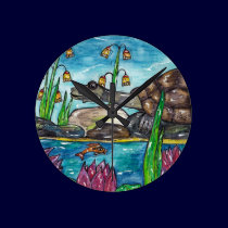 Trev the Turtle wall clocks