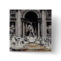 Trevi Fountain, built 1732-62 Button