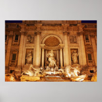 Trevi fountain posters