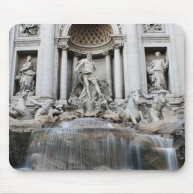 Trevi Fountain Rome mousepads