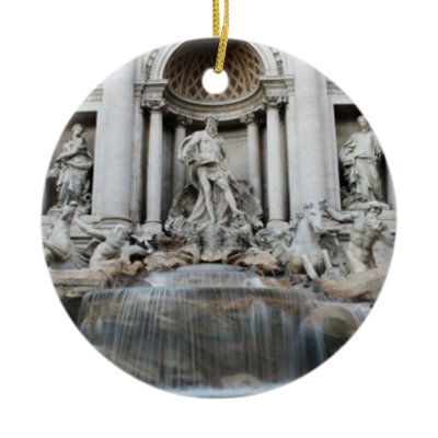 Trevi Fountain Rome Christmas Ornament