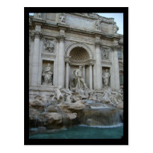 trevi rome postcard
