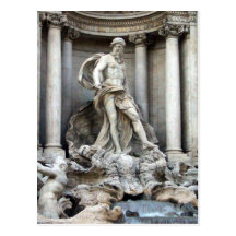 trevi statue post cards